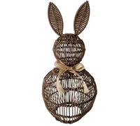 Handwoven Rattan Easter Bunnies - Set of 3, Rustic Woven Rabbit Ornament, Spring Garden Decorations, Outdoor Festive Ornaments for Easter Yard, Patio and Home Decor (50cm-1pc)