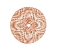 Handwoven Rattan Wicker Flat Round Wall Basket Nordic Charm Weave Hanging Ornament For Living Room Bedroom Decoration Nordic Styles Home Decoration