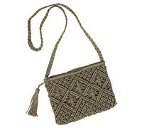 Handwoven Shoulder Bag for Women Beach Clutch Woven Handmade Shoulder Bag Long Skirts Women Winter With Pockets, Green, One Size