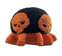 Handwoven Skull Hat For Teens Adult Soft Fishing Cap Costume Winter Warm Windproof Funny Party Prank Headwear Halloween Handmade Crochet Fisherman Halloween Costume Accessory