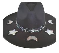 Handwoven Sun Hat with Prisms Effects Ventilated Straw Suncatchers Hat for Women Festival Outdoor Event Handwoven Breathable Straw