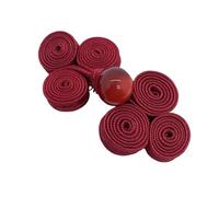 Handwoven Three Rounds Chinese Cheongsam Knot Button Closure Ribbon Fastener Costume Tang Shirt Suit Sewing Craft Chinese Knots Buttons for Cheongsam