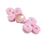 Handwoven Three Rounds Chinese Cheongsam Knot Button Closure Ribbon Fastener Costume Tang Shirt Suit Sewing Craft Chinese Knots Buttons for Cheongsam