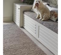 Handwoven Wool Loop Beige Runner Rug - 200 x 67 cm - La Playa - Origins