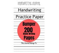 Handwriting Journal Bumper 200 Pages For Practice