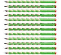 Handwriting Pencil - STABILO EASYgraph - Right-Handed - Green - Pack of 12 - HB