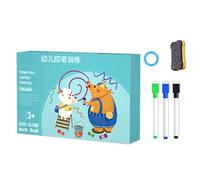 Handwriting Practice Cards | Erasable Reusable Learning Toys - Tracing Practice Card Fine Motor Skill Toys,for Boys Girls Home School Kindergarten Play Education