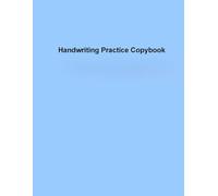 Handwriting Practice Copybook | Classic Slant Ruled Paper with Red Margins: Elegant Sky-Blue Edition | Perfect Notebook for Kids, Students, and Calligraphy Practice | Cursive & Penmanship Workbook