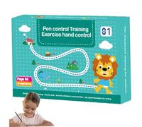 Handwriting Practice for Kids, 2025 New Writing Book with 8 Pens Preschool Tracing Books Early Education Smart Workbook for Toddler 3-5 Years Writing Practice
