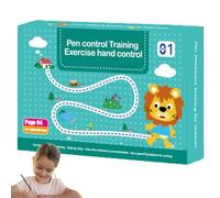 Handwriting Practice for Kids, 2025 New Writing Book with 8 pens, Preschool Tracing Books Smart Workbook for Toddler Writing Practice for Kids Age 3-5 Reusable Early Childhood Education Materials