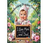 Handwriting Practice Notebook: kindergarten Blank Dotted lined Paper , Cursive writing blank template