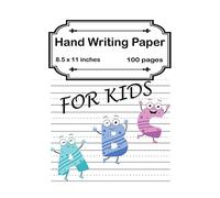 Handwriting Practice Paper A B C For Kids: Preschool writing Workbook Learning and Practice Workbook, Kindergarten and Kids Ages 3-5. ABC handwriting book 8.5 x 11 Inches With 100 Pages