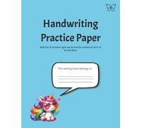 Handwriting Practice Paper Book A4-size: Quality notebook for kids home-schooling, in kindergarten and elementary school (8.5x11 inch, A4)