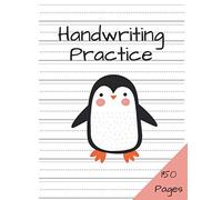 Handwriting Practice Paper: Kindergarten Writing Paper with Lines for ABC Kids, Raised Line Paper Printing Workbook (Cover)