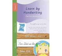 Handwriting Practice Workbook - Bible Verses - John 3: 16 - NIV - Cursive, Level 2: Learn by Handwriting . Adults and Children - Companion Size - BVJC2LES