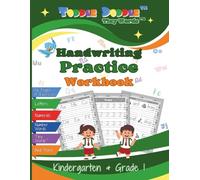 Handwriting Practice Workbook for Kindergarten & Grade 1: A Comprehensive Penmanship Workbook for Kids with Sky, Plane, Grass and Worm Coded Lines (Toddle Doddle Workbooks)