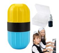 Handwriting Roller Stamps, Music Tablurature Stamp Roller - Music Notation Practice Roller Stamp | Learning Tool with Transparent Storage Box for Study