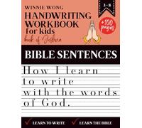 Handwriting Workbook for Kids | How I learn to write with the words of God - Based on the Book of Joshua: More than 100 pages of exercises to practice handwriting and grow in faith