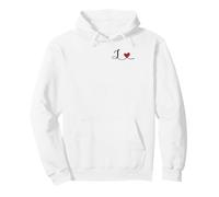 Handwritten Initial L with Heart - Cute Letter L Gift Pullover Hoodie