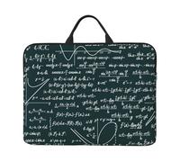 Handwritten Math Formulas Pattern, 14 Inch Laptop Sleeve, Notebook Bag Laptop Case Sleeve Briefcase with Handle