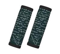 Handwritten Math Formulas Pattern, 2 Pcs Luggage Handle Wrap Grips, Comfort Soft Handle Covers Luggage Tag