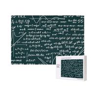 Handwritten Math Formulas Pattern,300 Pieces Wooden Jigsaw Family Game Jigsaw Puzzles for Adults Teens Home Decor