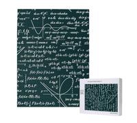 Handwritten Math Formulas Pattern,500 Pieces Wooden Jigsaw Family Game Jigsaw Puzzles for Adults Teens
