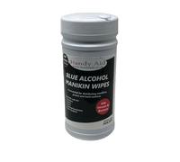 Handy Aid Disposable Manikin Wipes Large - 20 x 20cm - Tub of 200 Probe Hard Surfaces Disinfectant 70-80% Alcohol Wipes