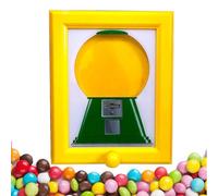 Handy C-andy Frame, Picture Frame Sweet Dispenser for Kids, Wall Mount Automatic Gumball Machine, Cute Hanging Candy Dispenser Home Decor for Candies Nuts Dog Cat Treats Holiday Presents
