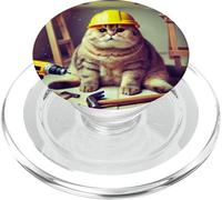 Handy Cat Builder DIY Funny Construction Art PopSockets PopGrip for MagSafe
