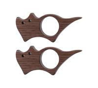 Handy Compact Size Bookmarks 2pcs Thumb Book Page Holder Featuring Pet Cats Dog Design from Sustainable Wood Craftsmanship Wood Bookmarks