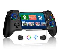 Handy Controller für Android/iPhone, Elegamefy Smartphone Controller mit Programmierbarem, Aufgerüstet Joystick ohne Totzonen, Led Licht