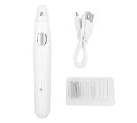 Handy Electric USB Charging Refillable Eraser, Electric Eraser for Drawing and Artwork, Precision Erasing Tool with 16 Replacement Refills, Low Noise Motor, Ergonomic Design for Ar (White)