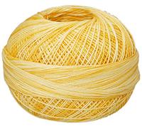 Handy Hands 210-Yard Lizbeth Cotton Thread, 25gm, Pineapple Parfait