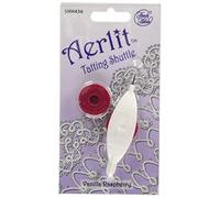 Handy Hands Aerlit Tatting Shuttle W/2 Bobbins-Vanilla Raspberry