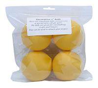 Handy Hands Decorative Styrofoam Balls 3-inch 4/Pkg-Bright Gold, Other, Multicoloured, 7.16 x 20.32 x 21.59 cm