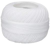 Handy Hands Lizbeth Egyptian Cotton Crochet, Tatting, Knitting Thread Lace 10 Grams HH80601, Snow White, Size 80/184 Yards