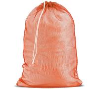 Handy Laundry XL Mesh Laundry Bag 24"x36" Large Durable Machine Washable with Secure Drawstring Closure Perfect for Student Residences, Laundromats, Apartments (Orange)