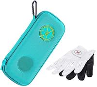 Handy Picks Performance Golf Glove Case - Golf Gloves Holder Case That Protects n Keeps Your Golf Gloves Neat n Dry - Air Flows Through on The Back Cover to Let The Moisture Out (Green)