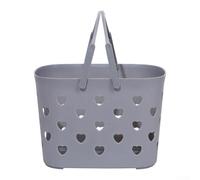 Handy Shower Basket with Handle, An Essential for Organizing Your Bathroom Items During Your Gym or Camping Trips (Grey)
