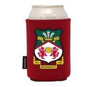 "Handy Stamps UK Official Wrexham AFC Can Cooler, Red Foam Insulated Drinks Sleeve for 330ml Cans, Championship Football Club Crest Design"