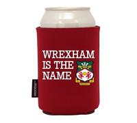 Handy Stamps UK Official Wrexham AFC Can Cooler, Red Foam Insulated Drinks Sleeve, Standard 330ml Size with Club Crest, Football Supporter Merchandise