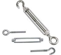 Handy Straps Turnbuckle Straining Screw Hook to Eye Screw (Galv) Rigging Rope Tensioner… (6mm)