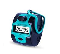 Handy Tally Counter Electronic Clicker Manual Digital Stitch Counters Finger Ring Mechanical Palm Handheld Pitch 5-Digit Display Click Counter Number Count for Row, People, Golf,Crochet,Lap&Knitting