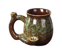 Handy Tea Mug - Elegant Glass Tea Cups | Coffee Cups Ceramic with Heat-Resistant Design, Coffee Mugs with Wide Base, Drink Cup, Kitchen Mug for Girlfriend Boyfriend Couple Gift