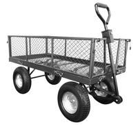 Handy THLGT Large Steel Garden Trolley with Punctureless Wheels 350kg