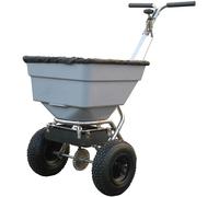 Handy THSS100 Stainless Steel Push Feed, Grass and Salt Broadcast Spreader 45kg
