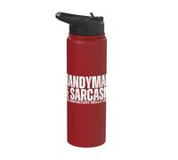Handyman and Sarcasm Funny Fixologist Stainless Steel Insulated Water Bottle