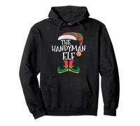 Handyman Elf Xmas Matching Pajamas Group Christmas Elf Pullover Hoodie