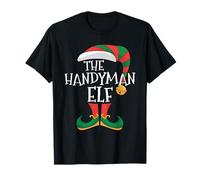 Handyman Elf Xmas Matching Pajamas Group Christmas Elf T-Shirt